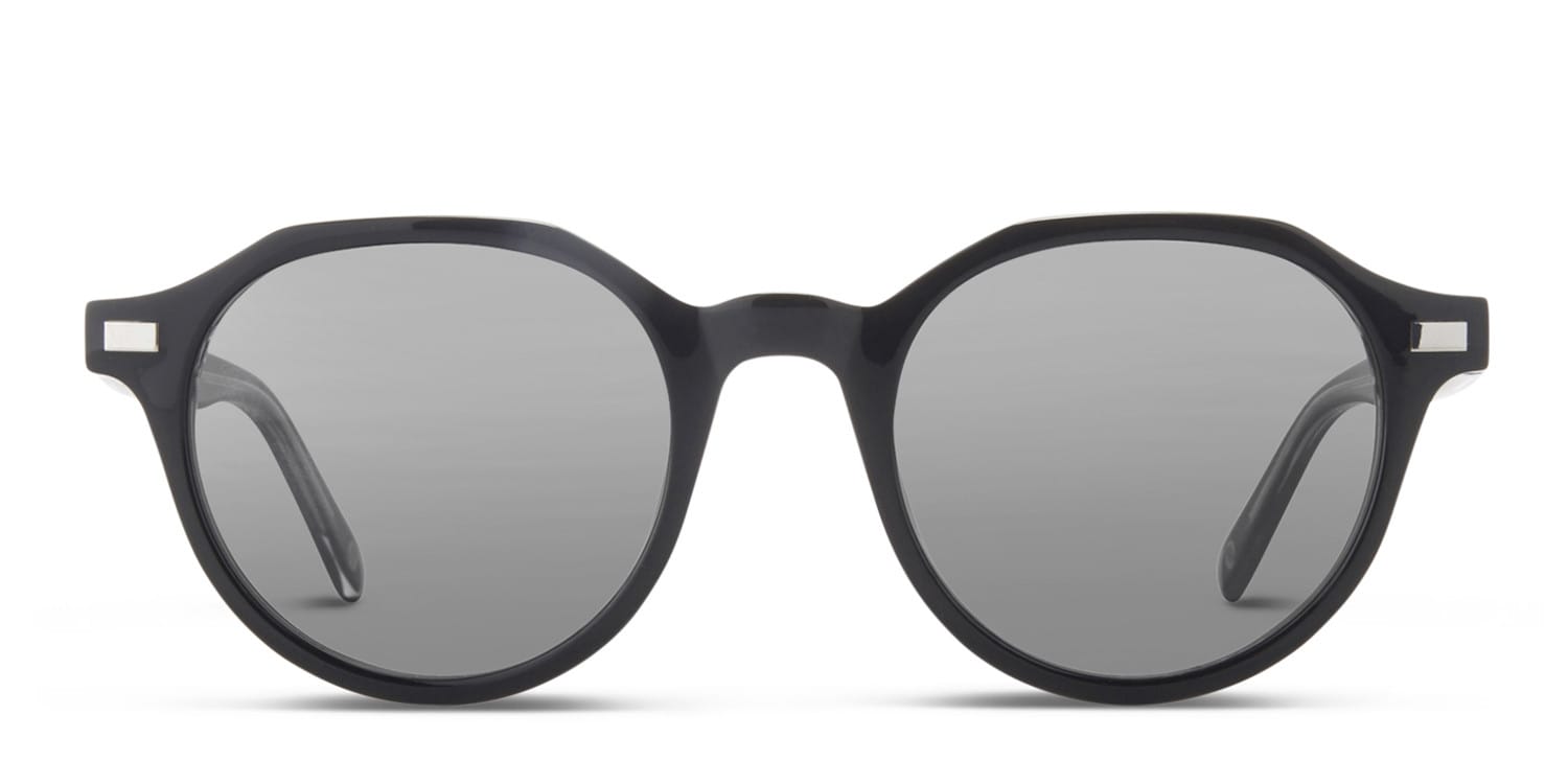 Muse Aurora Black Crystal glasses - Clear / Shiny Black - Frontal View