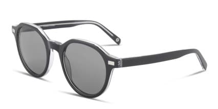 Muse Aurora Black Crystal glasses - Clear / Shiny Black - Angle View