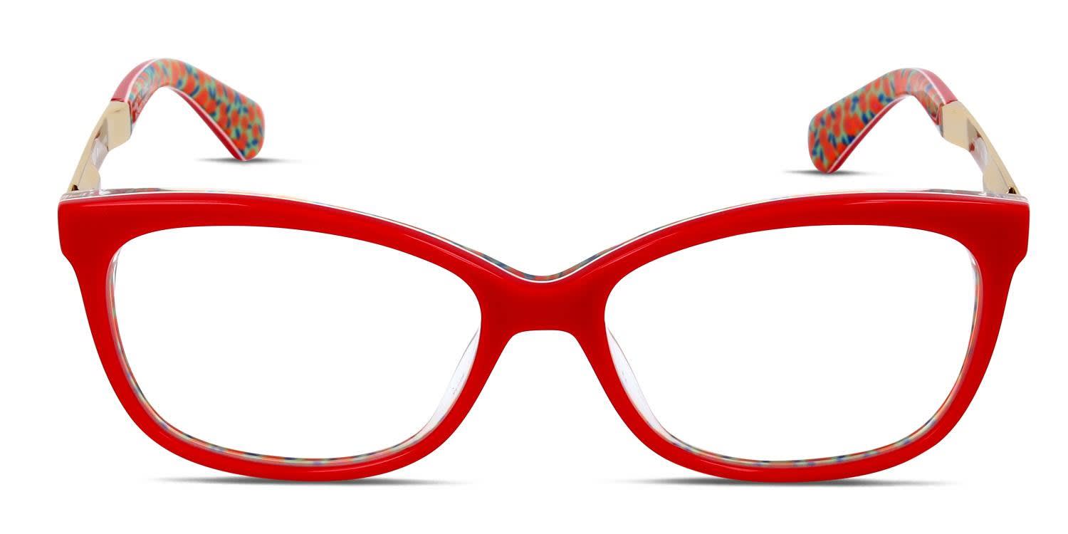 Kate Spade Jodiann Red Prescription Eyeglasses