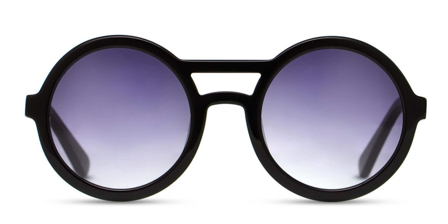 Empire Shiny Black glasses - Shiny Black - Frontal View