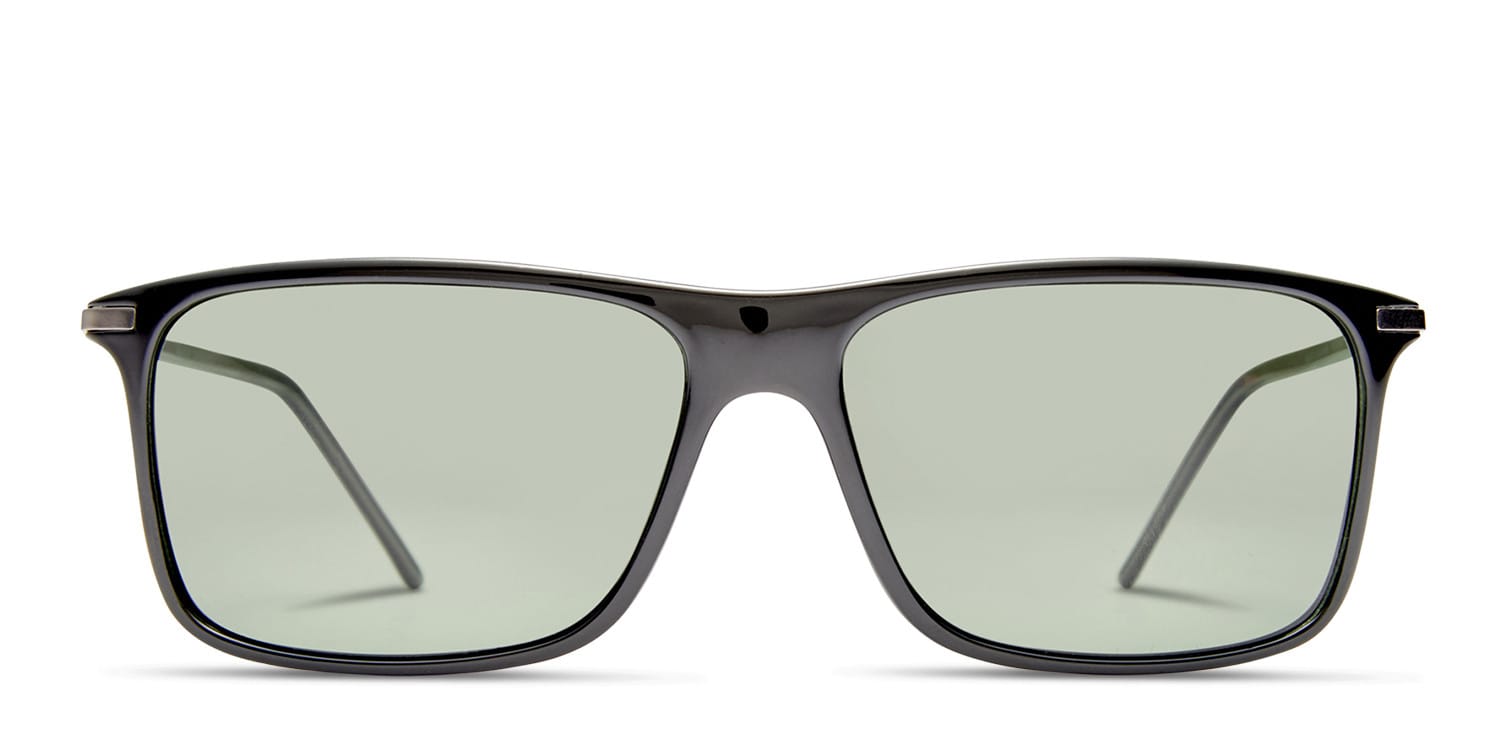 Toulouse Shiny Black glasses - Shiny Black - Frontal View