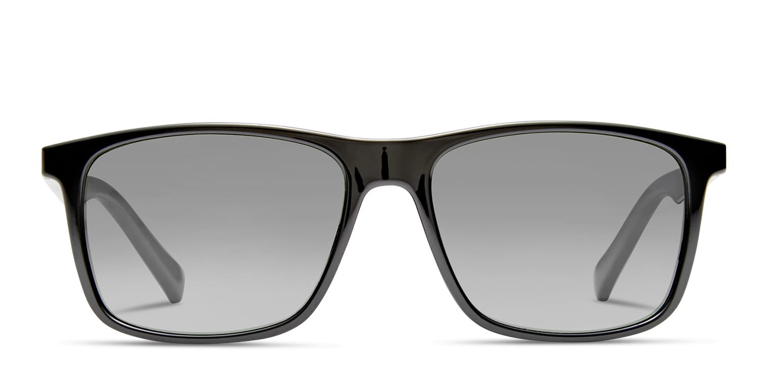 Lille Shiny Black glasses - Shiny Black - Frontal View