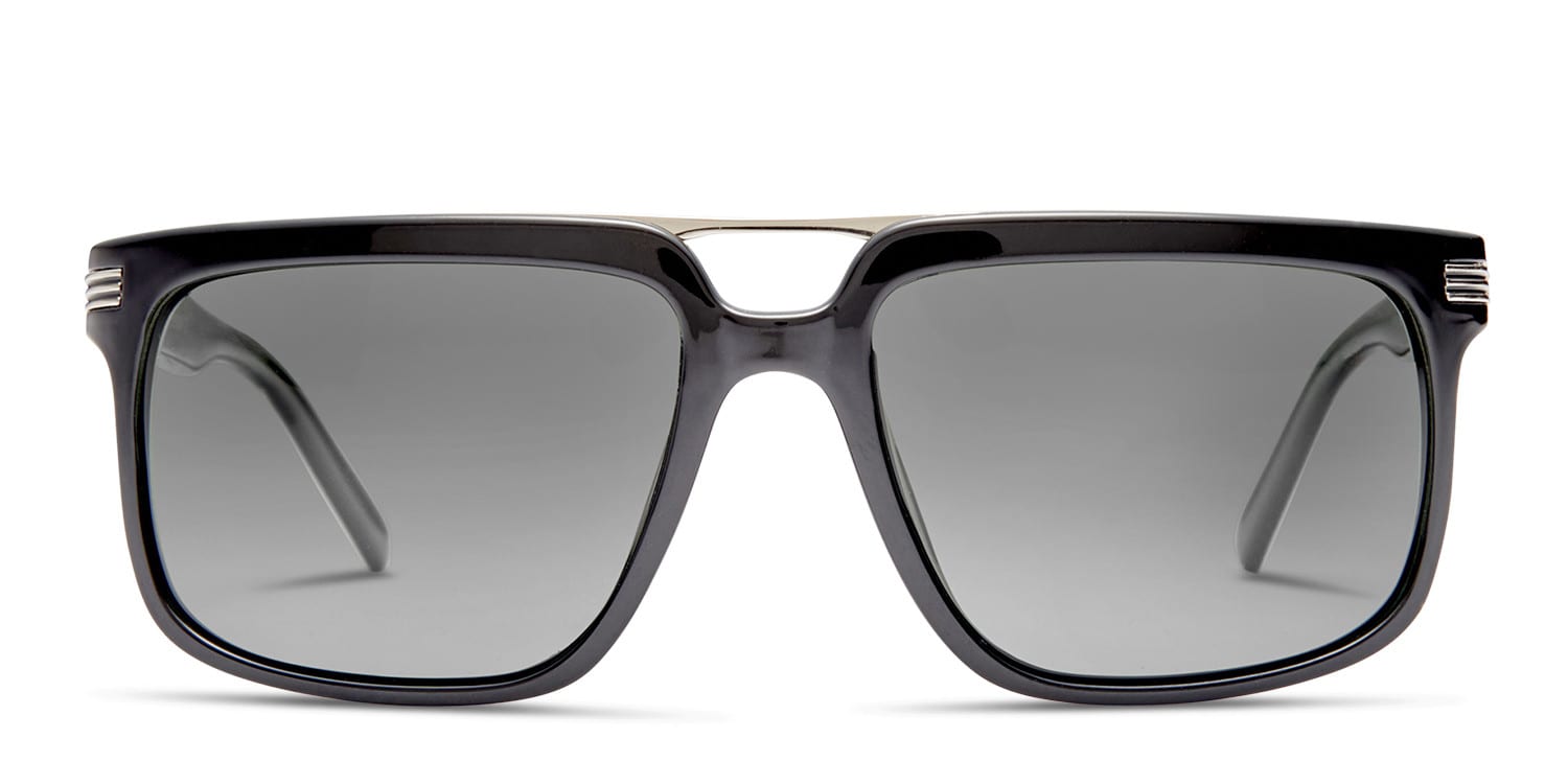 Cannes Shiny Black glasses - Shiny Black - Frontal View
