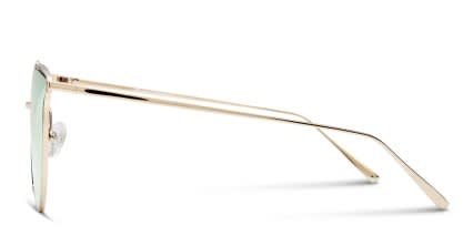 Katy Gold (Non-Rx-able) glasses - Gold - Side View