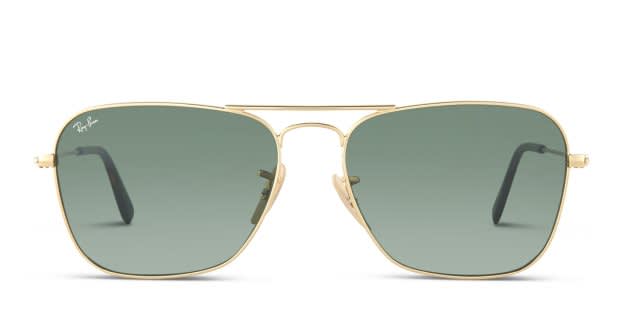 Ray-Ban Caravan RB3136 Gold w/Green, Tortoise Prescription  display picture 3