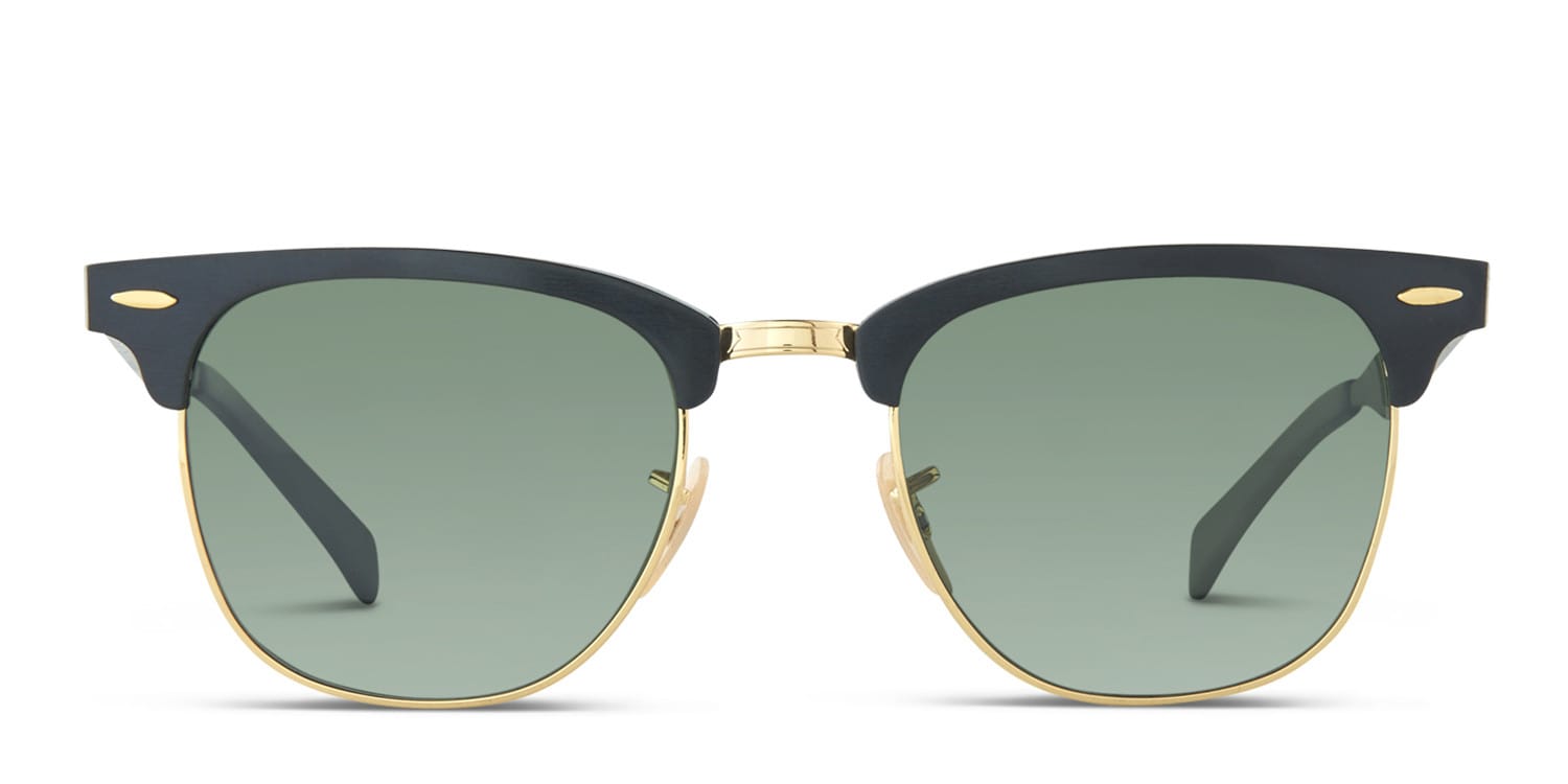 Ray-Ban RB3507 Black, Gold glasses - Black / Gold - Frontal View