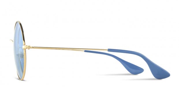 Ray-Ban ゴールドフレーム　RB 3592 ブルーレンズ Ray-Ban 3592 Gold w/Blue Prescription Sunglasses