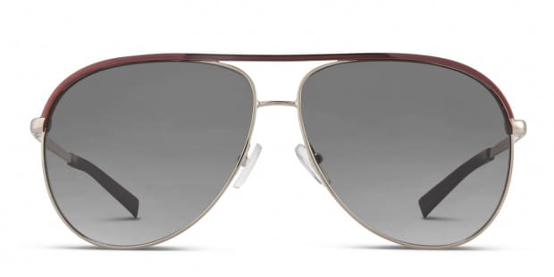 Armani Exchange AX2002 Brown w Silver Prescription Sunglasses
