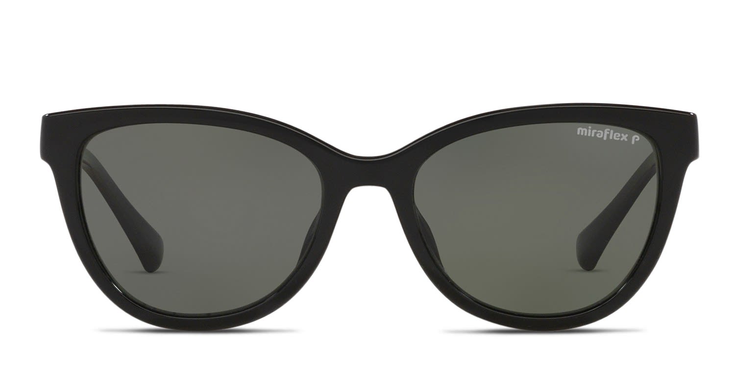 Miraflex MF1039 Kids Shiny Black glasses - Shiny Black - Frontal View