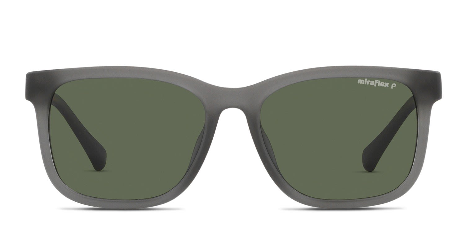 Miraflex MF1040 Kids Gray, Clear glasses - Gray / Clear - Frontal View