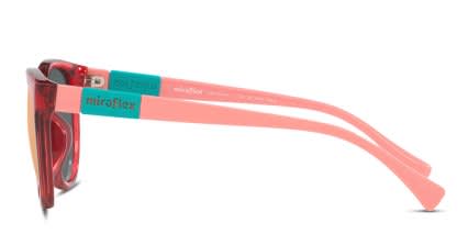 Miraflex MF1041 Kids Red glasses - Red - Side View
