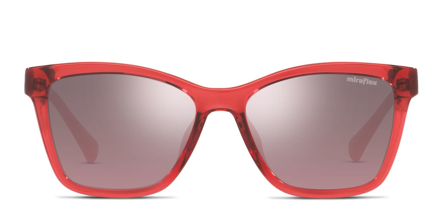 Miraflex MF1042 Kids Red glasses - Red - Frontal View