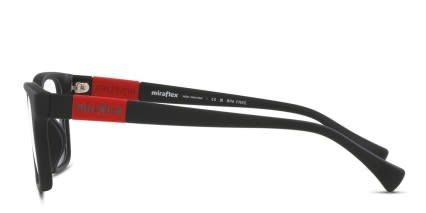 Miraflex MF4024 Kids Matte Black glasses - Matte Black - Side View