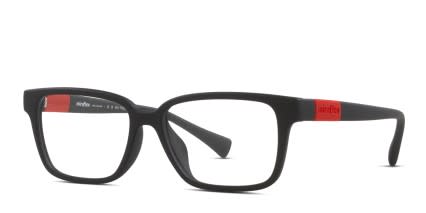 Miraflex MF4024 Kids Matte Black glasses - Matte Black - Angle View
