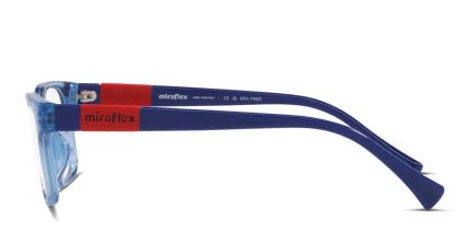Miraflex MF4021 Kids Blue, Clear glasses - Blue / Clear - Side View