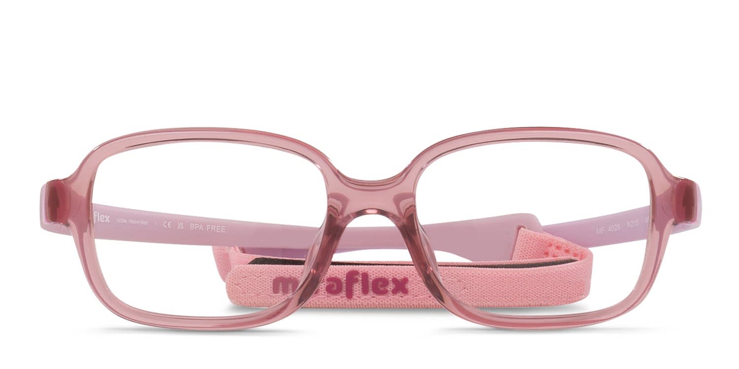 Miraflex MF4026 Kids Pink glasses - Pink - Frontal View