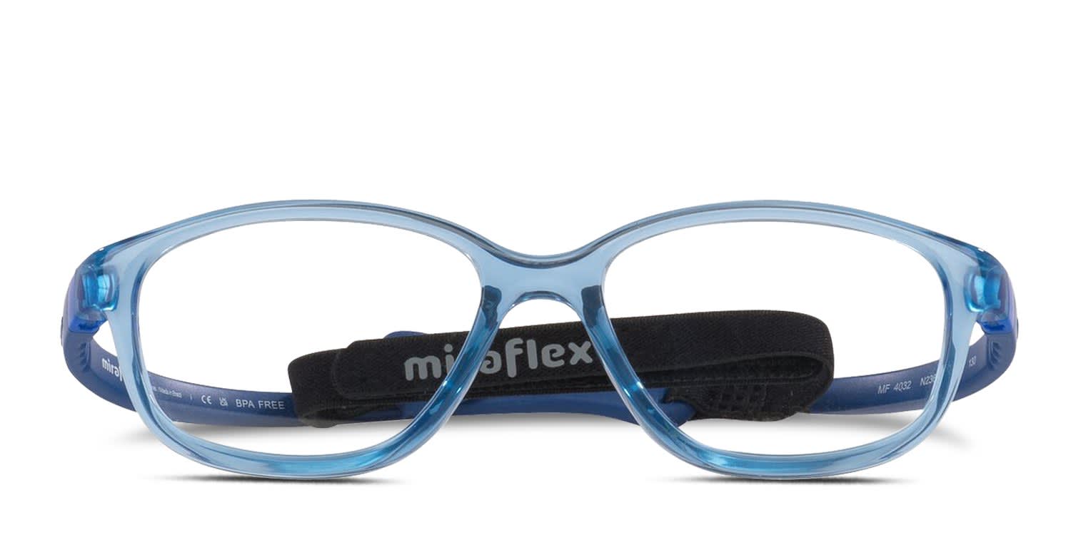 Miraflex MF4032 Kids Blue glasses - Blue - Frontal View