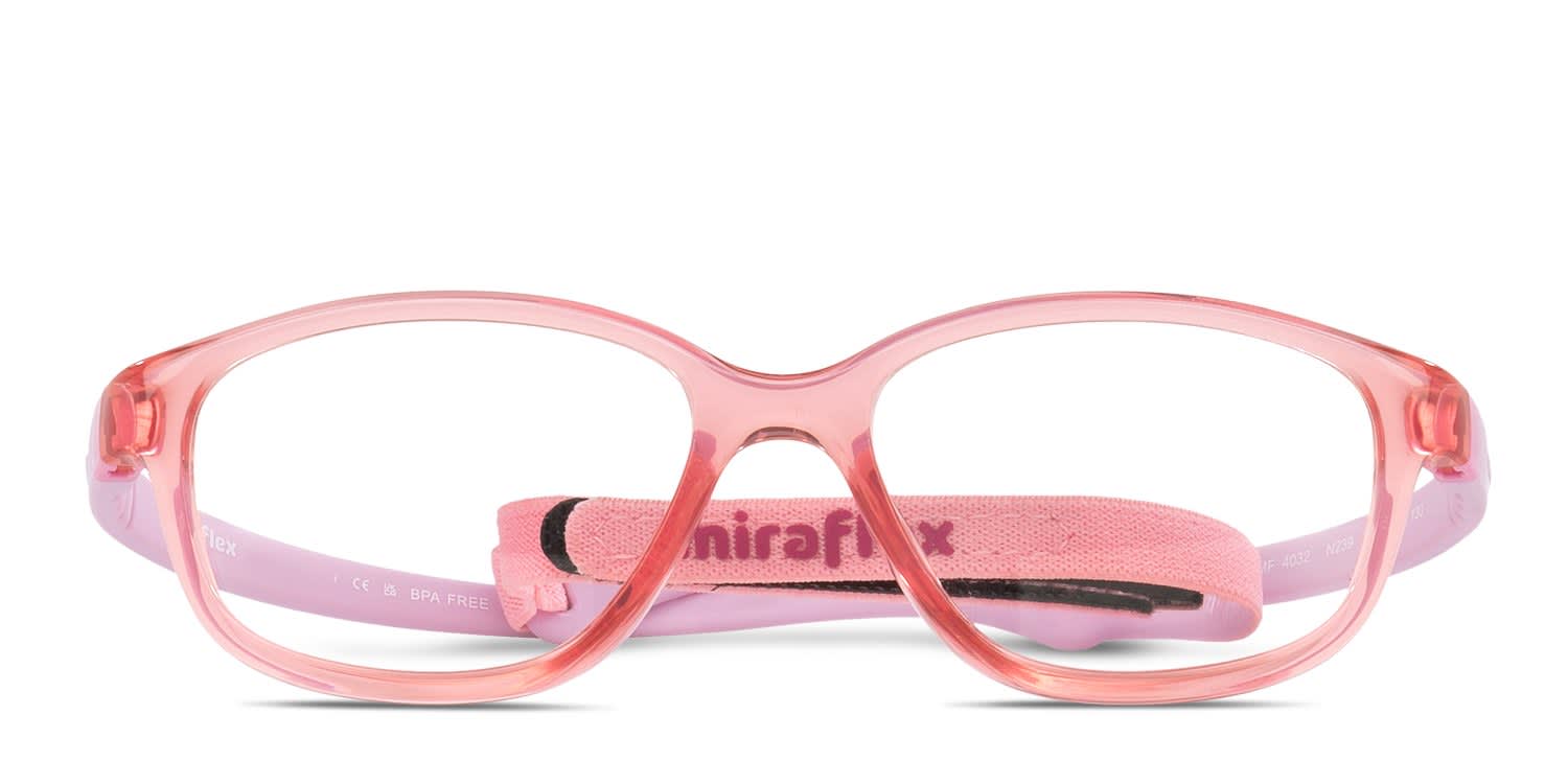 Miraflex MF4032 Kids Pink glasses - Pink - Frontal View