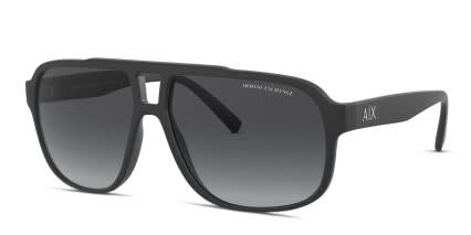 Armani Exchange AX4104S Black , Gray glasses - Black / Gray - Angle View