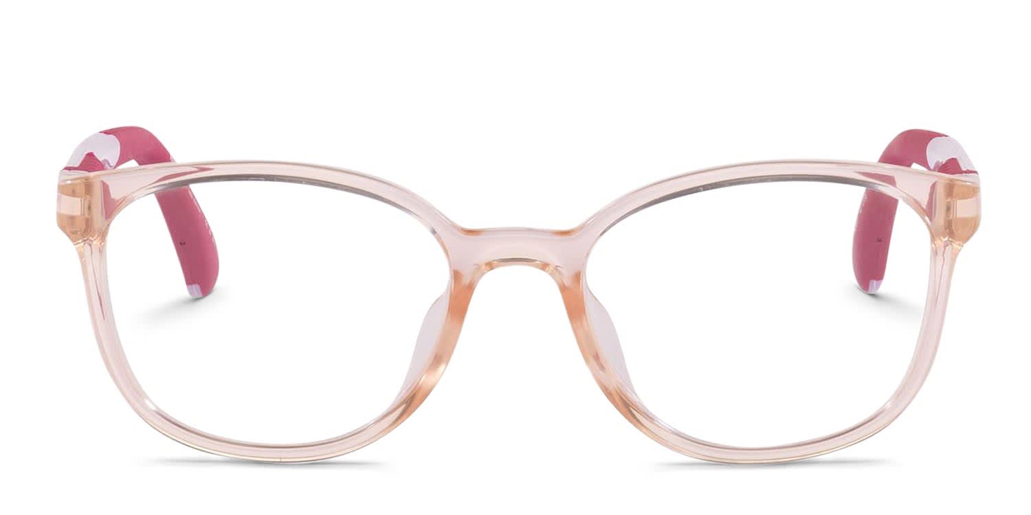 Miraflex MF4036 Kids Orange, Clear Prescription Eyeglasses