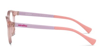 Miraflex MF4038 Kids Pink glasses - Pink - Side View