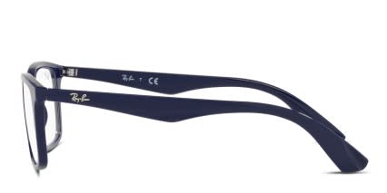 Ray-Ban RX7047 Blue glasses - Blue - Side View