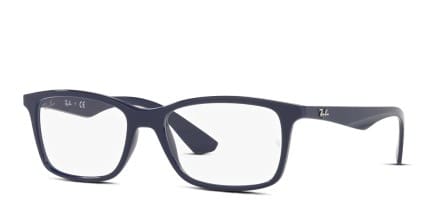 Ray-Ban RX7047 Blue glasses - Blue - Angle View