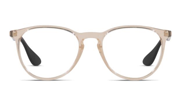 RAY-BAN RB 7046 5953 TRANSPARENT BEIGE AUTHENTIC EYEGLASS 51-18 Frames Only NEW RAY-BAN RB 7046 5953 TRANSPARENT BEIGE AUTHENTIC  main image 4