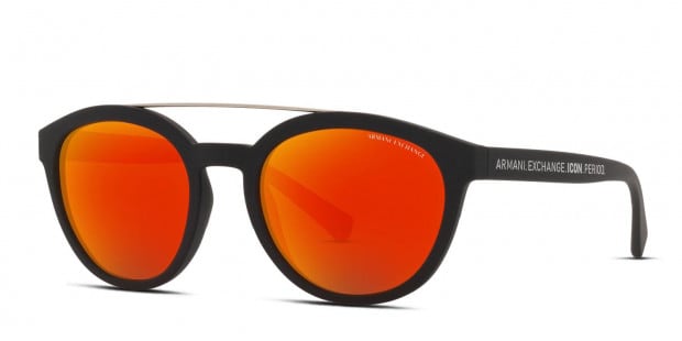 Armani Exchange AX4118S Black/Red Prescription Sunglasses