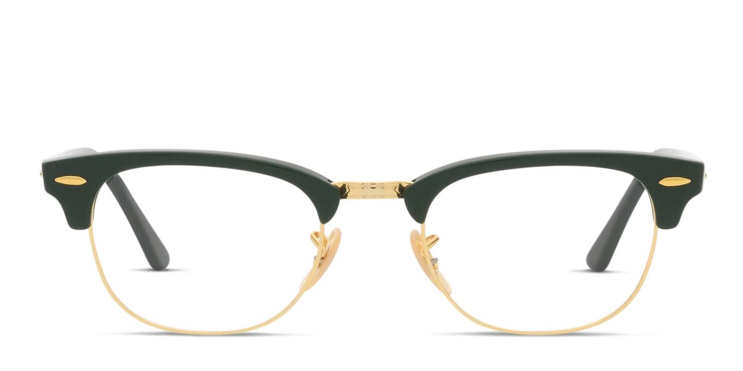 Ray-Ban RX5154 Clubmaster Green/Gold Eyeglasses | Includes FREE Rx