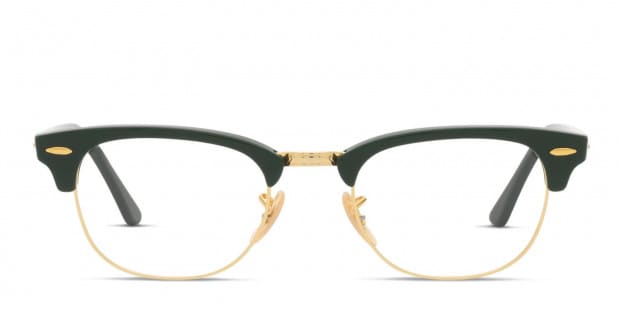 Ray-Ban RX5154 Clubmaster Green/Gold Eyeglasses | Includes FREE Rx