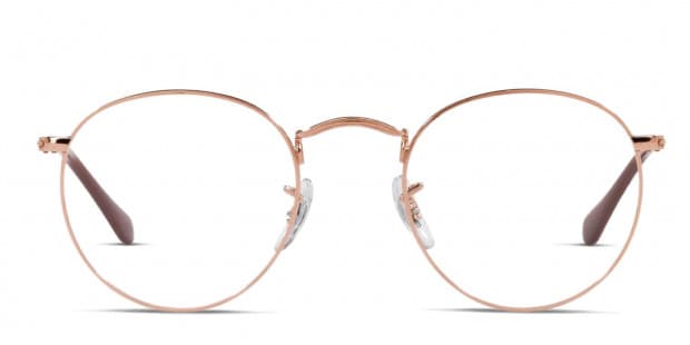 Round metal rose gold discount