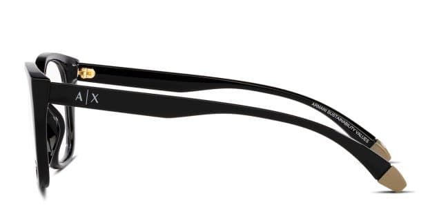 NEW ARMANI EXCHANGE women\'s ax3099u square eyeglasses in black/crystal Eyeglasses Armani Exchange AX 3099 U 8158 Black - Walmart.com main image 2