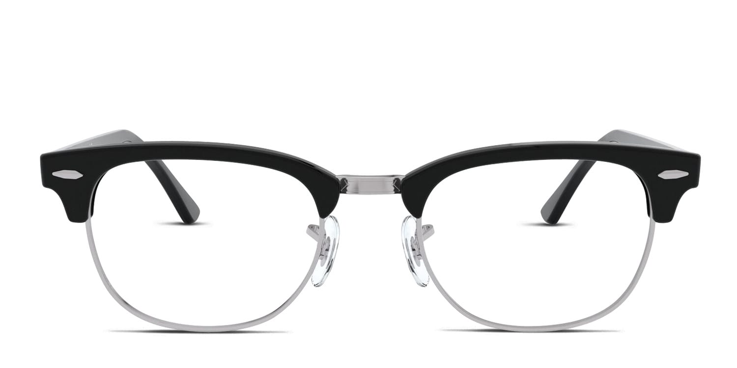 Ray-Ban RX5154 Clubmaster Black, Silver glasses - Black / Silver - Frontal View