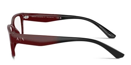 Armani Exchange AX3107U Red glasses - Red - Side View