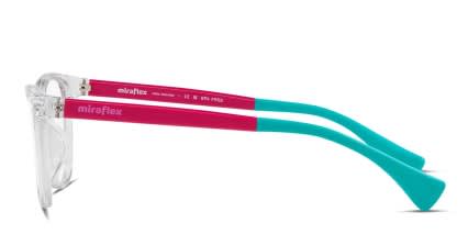 Miraflex MF4010 Kids Clear glasses - Clear - Side View