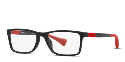 Miraflex MF4012 Kids Matte Black glasses - Matte Black - Angle View