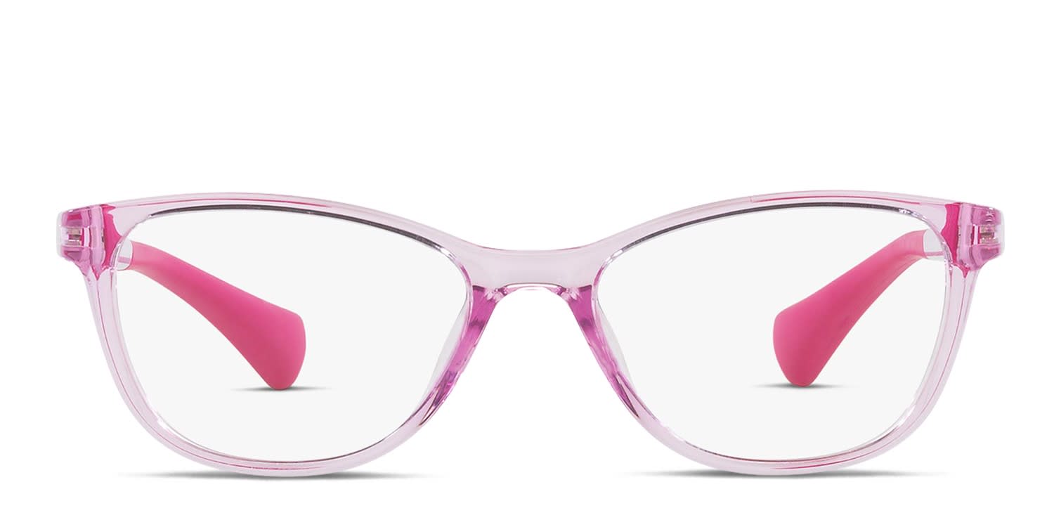 Miraflex MF4014 Kids Purple, Clear glasses - Purple / Clear - Frontal View