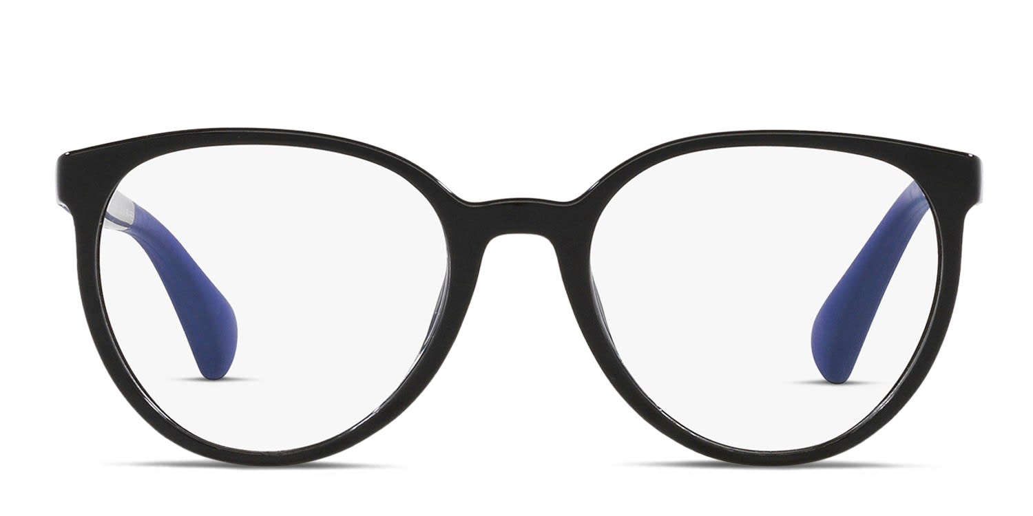 Miraflex MF4015 Kids Black glasses - Black - Frontal View