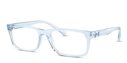 Armani Exchange AX3115 Clear, Blue glasses - Clear / Blue - Angle View