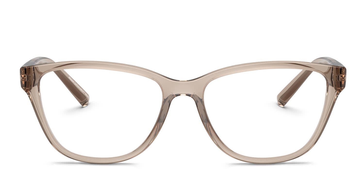 Armani Exchange AX3111U Clear, Brown glasses - Clear / Brown - Frontal View