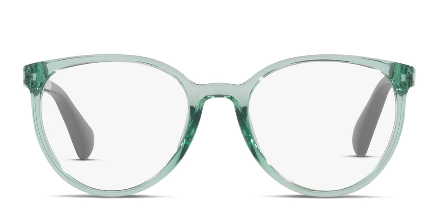 Miraflex MF4015 Kids Green, Clear glasses - Green / Clear - Frontal View