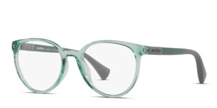 Miraflex MF4015 Kids Green, Clear glasses - Green / Clear - Angle View