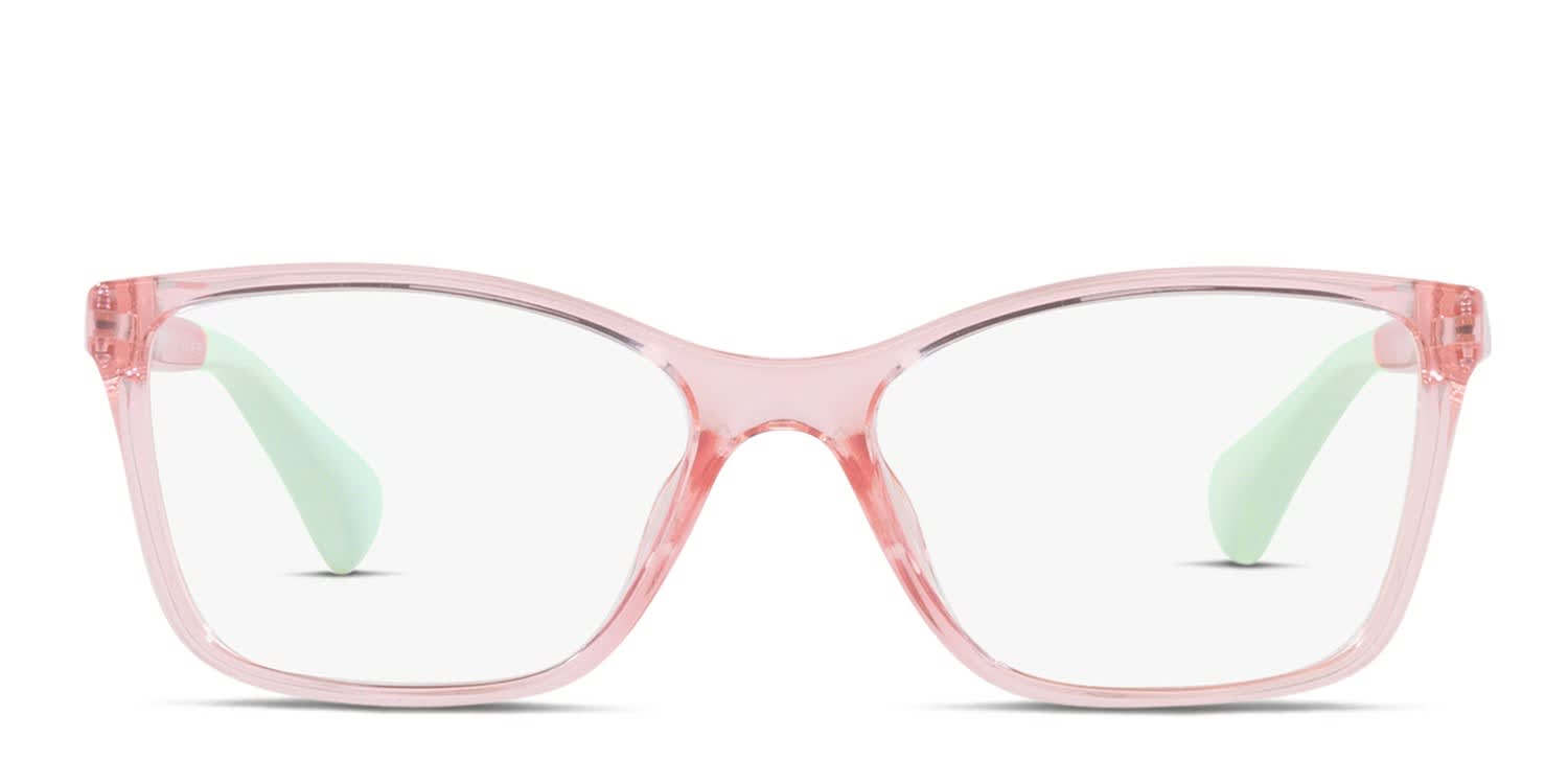 Miraflex MF4017 Kids Pink, Clear glasses - Pink / Clear - Frontal View