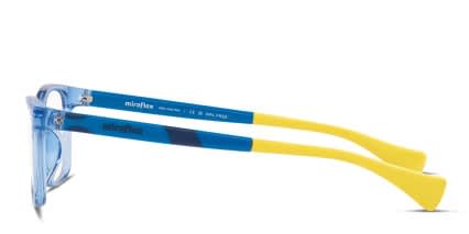 Miraflex MF4018 Kids Blue, Clear glasses - Blue / Clear - Side View