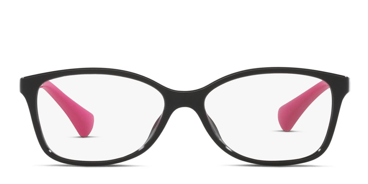 Miraflex MF4019 Kids Black glasses - Shiny Black - Frontal View