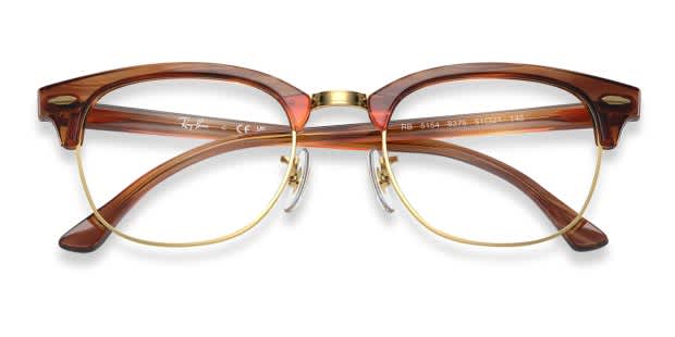 Ray-Ban RX5154 Clubmaster brown , gold frame