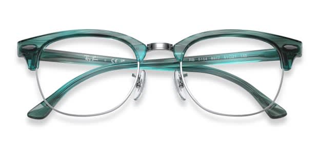Ray-Ban RX5154 Clubmaster multicolor , green , silver frame