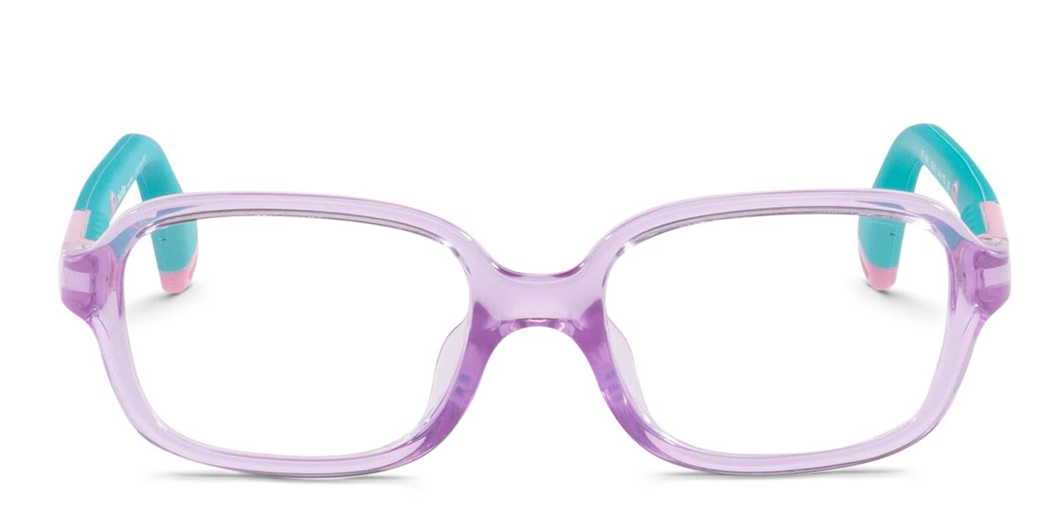 Miraflex MF4041 Kids Purple, Clear glasses - Purple / Clear - Frontal View