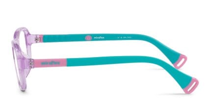 Miraflex MF4041 Kids Purple, Clear glasses - Purple / Clear - Side View